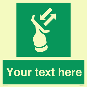 Custom sign safe condition Search and rescue transponder